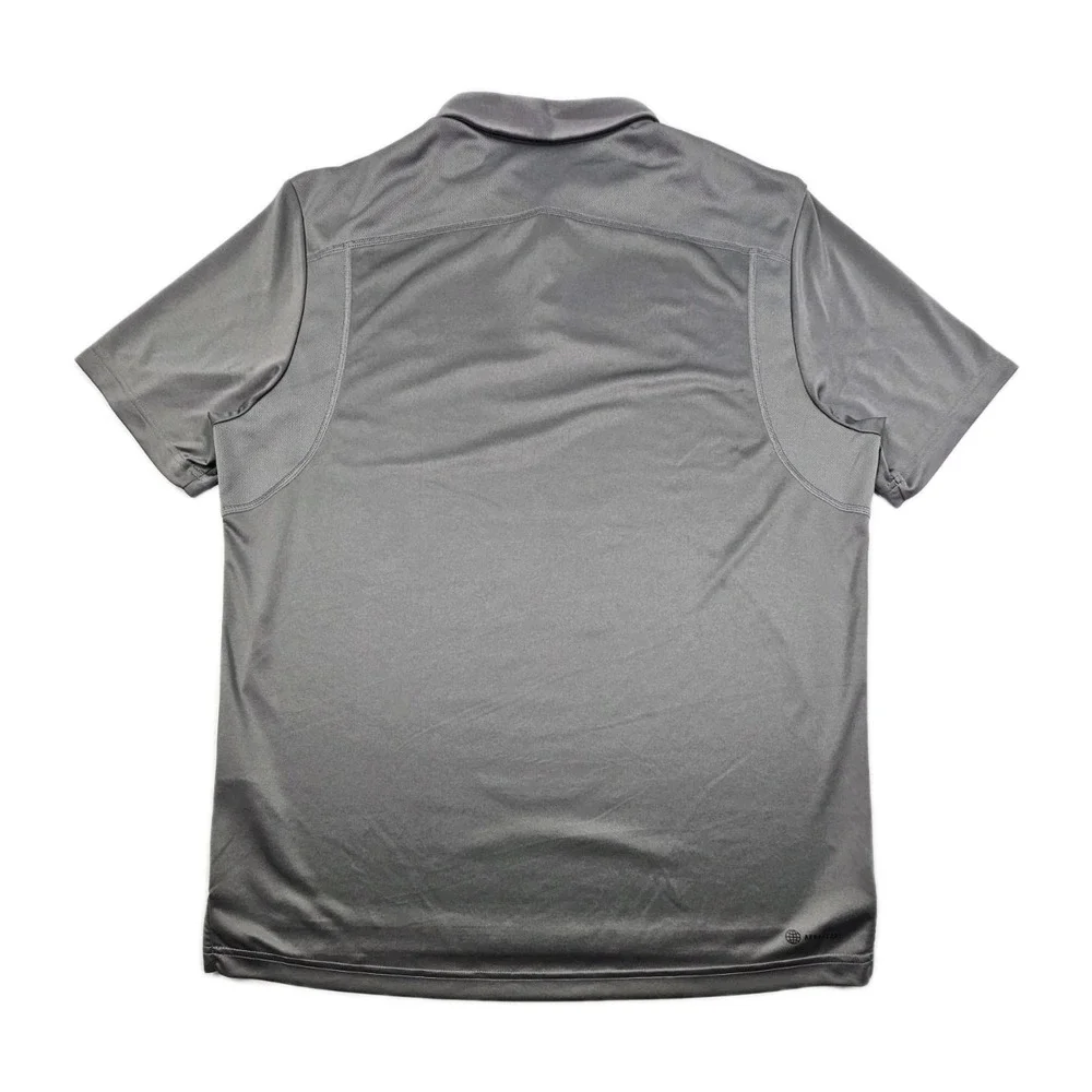 Adidas NC State‎ Wolf Pack AeroReady Dry Tech Mens Large Grey Team Issue Polo